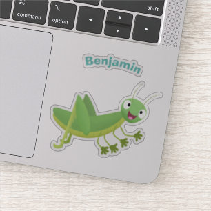 Steekgroene dolle cartoon sticker