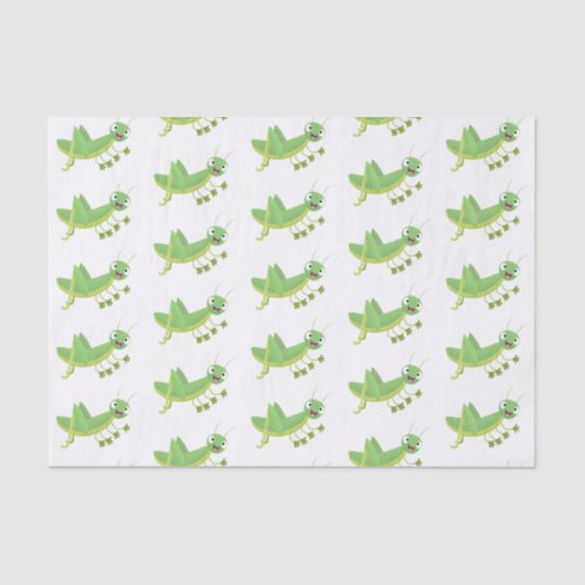 Steekgroene dolle cartoon tissuepapier (Voorkant)