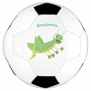 Steekgroene dolle cartoon voetbal
