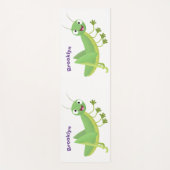 Steekgroene dolle cartoon yogamat (Voorkant)