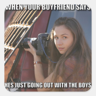 Steekproef Vierkante Sticker