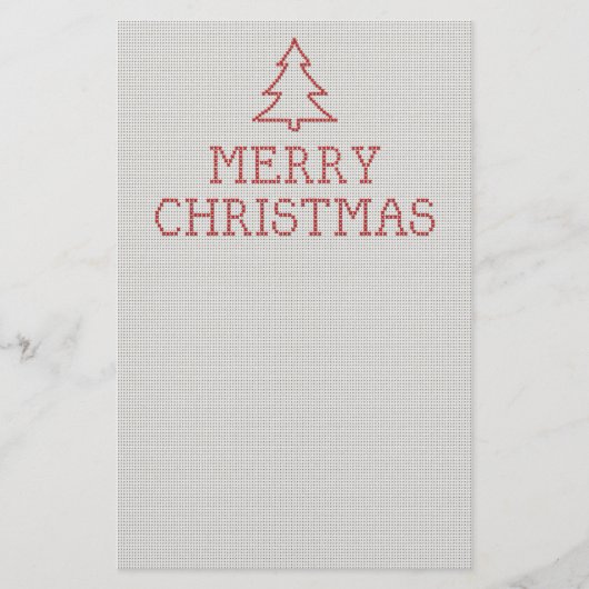 Steekproefkruis voor kerst flyer (Voorkant)