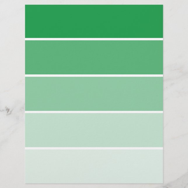 Steekproeven met heldere groene verf (Voorkant)