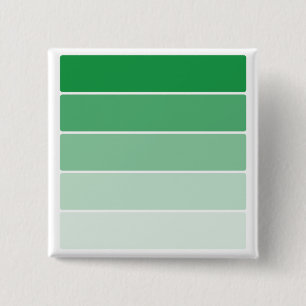 Steekproeven met heldere groene verf vierkante button 5,1 cm