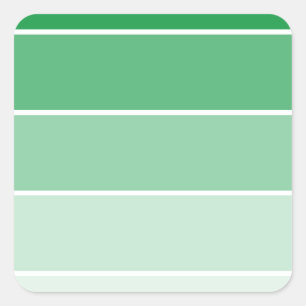 Steekproeven met heldere groene verf vierkante sticker