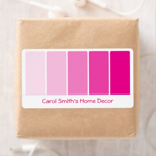 Steekproeven met roze verf etiket (Insitu)