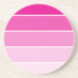 Steekproeven met roze verf zandsteen onderzetter