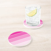 Steekproeven met roze verf zandsteen onderzetter (Zijkant)