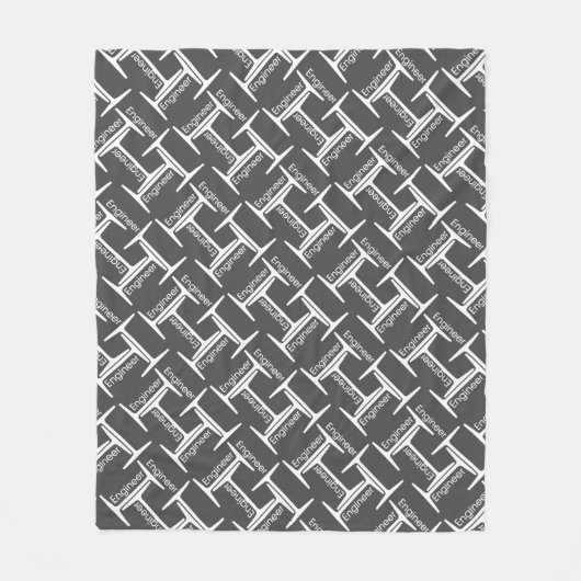Steel Beam Engineer Pattern Fleece Deken (Voorkant)