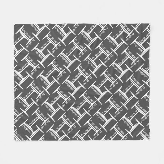 Steel Beam Engineer Pattern Fleece Deken (Voorkant (Horizontaal))