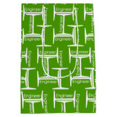 Steel Beam Engineer Pattern Medium Cadeauzakje (Achterkant)