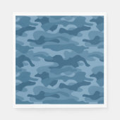 Steel Blue Monocolor Camo Servet (Voorkant)