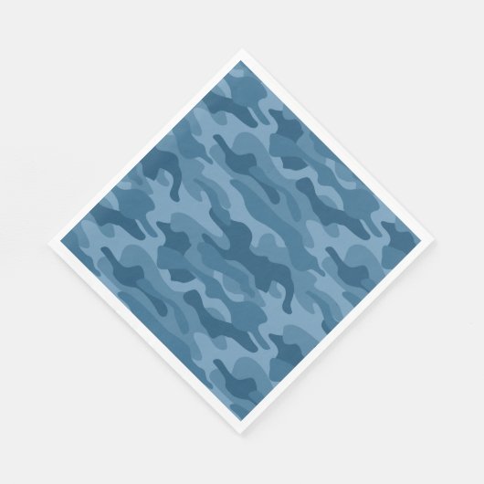 Steel Blue Monocolor Camo Servet (Hoek)