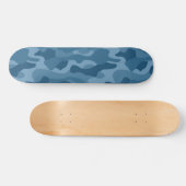 Steel Blue Monocolor Camo Skateboard (Horizontaal)