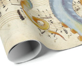 Steel Blue Octopus Music Compass Cadeaupapier (Rol Hoek)