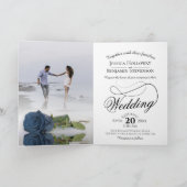 Steel Blue Roos Elegant Romantic Photo Wedding (Binnen)