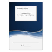 Steel Blue Wave Seating Kaart (Voorkant)