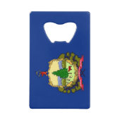 Steel Bottle Opener avec drapeau du Vermont, États (Devant)