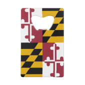 Steel Bottle Opener avec le drapeau du Maryland, U (Dos)