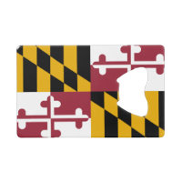 Steel Bottle Opener avec le drapeau du Maryland, U