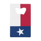 Steel Bottle Opener avec le drapeau du Texas, USA (Devant)