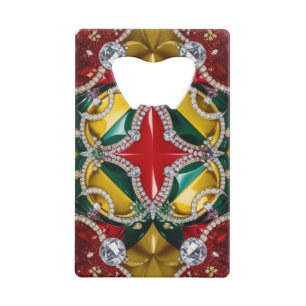 Steel Bottle Opener met Los Angeles Kleuren Kredietkaart Flessenopener