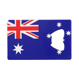 Steel Bottle Opener met vlag van Australië Kredietkaart Flessenopener