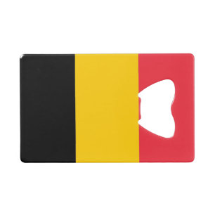 Steel Bottle Opener met vlag van België Kredietkaart Flessenopener