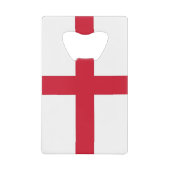 Steel Bottle Opener met vlag van Engeland, VK Kredietkaart Flessenopener (Voorkant)