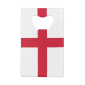 Steel Bottle Opener met vlag van Engeland, VK Kredietkaart Flessenopener (Achterkant)