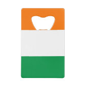 Steel Bottle Opener met vlag van Ierland Kredietkaart Flessenopener (Voorkant)