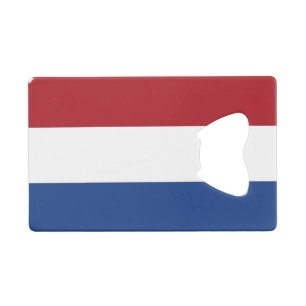 Steel Bottle Opener met vlag van Nederland Kredietkaart Flessenopener