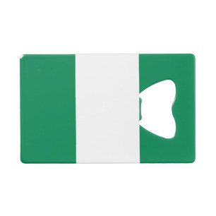 Steel Bottle Opener met vlag van Nigeria Kredietkaart Flessenopener
