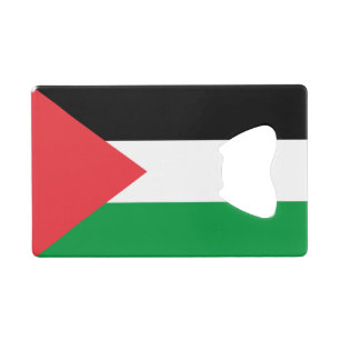 Steel Bottle Opener met vlag van Palestina Kredietkaart Flessenopener