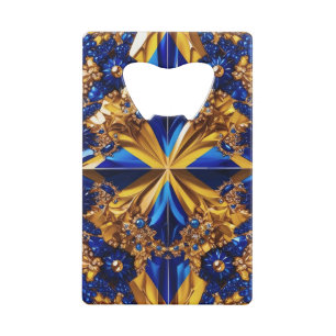 Steel Bottle Opener met Zweden Kleuren Kredietkaart Flessenopener