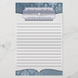 Steel Dashing Damask Lined Zakelijk Briefpapier