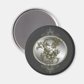 Steel Dragon Magnet Magneet (Voorkant / Achterkant)