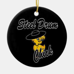 Steel Drum Chick #4 Keramisch Ornament