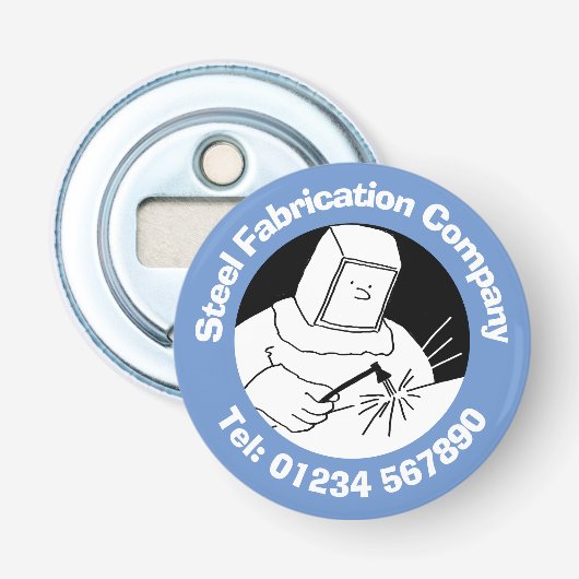 Steel Fabrication and Welding Business. Button Flesopener (Voorkant)