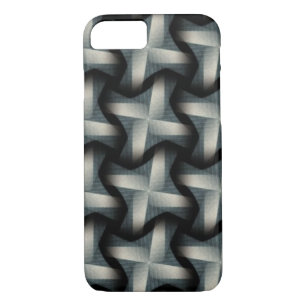 Steel Fan Breeze Abstract Weave Patroon iPhone 8/7 Hoesje