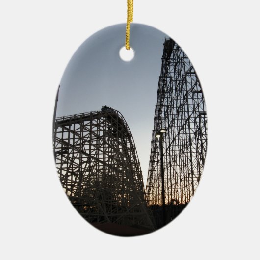 Steel Force and Thunderhawk Dorney Park Keramisch Ornament (Voorkant)