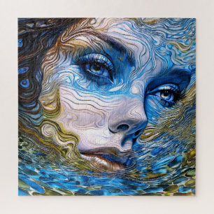 "Steel Gaze" - Vrouwen in het water Legpuzzel