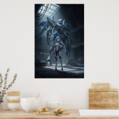 Steel Guardian: Mecha & Pilot Art Poster (Cuisine)