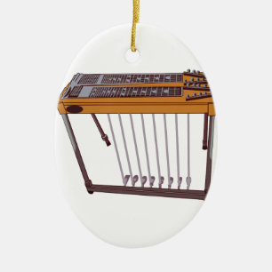 Steel Guitar Keramisch Ornament