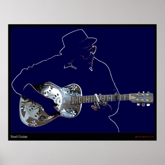 Steel Guitar Poster (Voorkant)