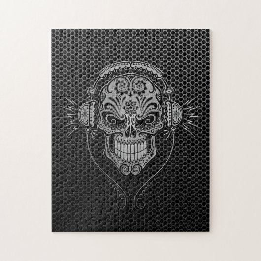 Steel Mesh DJ Sugar Skull Legpuzzel (Verticaal)