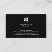 Steel Metal Bord TextureEngineering Visitekaartje (Achterkant)