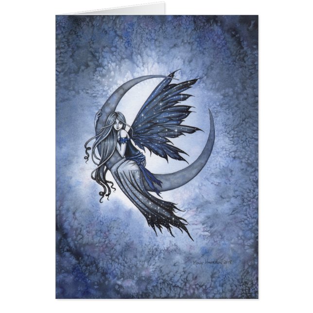 Steel Moon Fairy op Crescent Moon Fantasy Art (Voorkant)