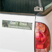Steel niet bumpersticker (Op Truck)