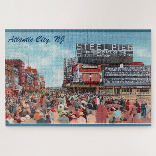 Steel Pier - Atlantic City Large Puzzle Legpuzzel (Horizontaal)